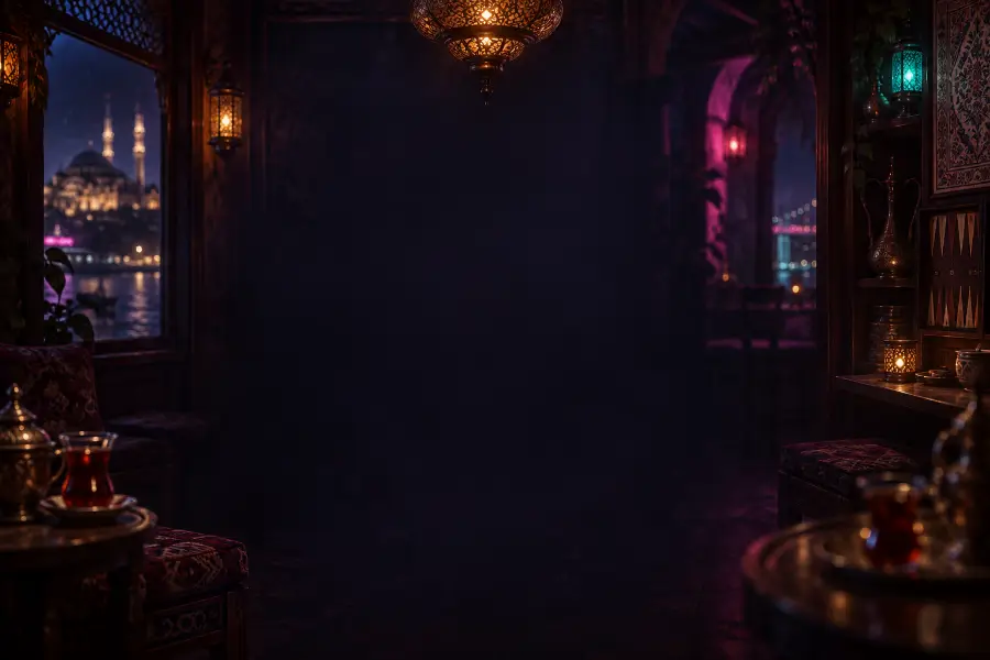 Istanbul coffeehouse room