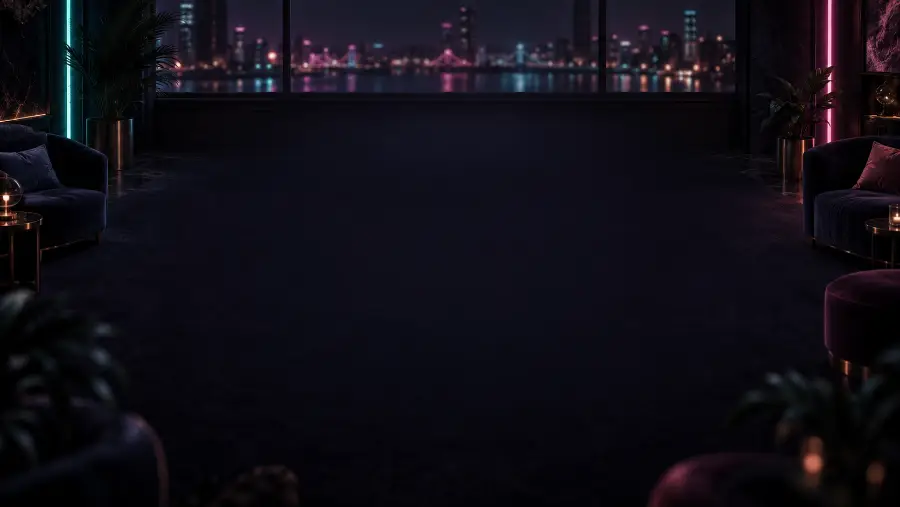 Neon lounge room